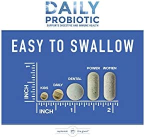 Replenish the Good Daily Adults’ Probiotic | Vegan Supplement w/ 6 Billion CFU | Helps Digestive & Immune Health | Delivers 15x More Good Bacteria | Relieves Bloated Stomach & Acid Reflux | 60 Pearls
