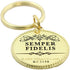 EEC, Inc. US Marine Corps Logo Keychain Patriotic Key Ring Military Gift Men Women Veteran,Red,1 1/2"