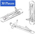 Lanzeuta 30Pcs Shelf Support Pegs Locking Cabinet Shelf Clips, Clear Shelf Holder Plastic Shelf Clips for Kitchen Cabinets Furniture Bookcase, Fits 5mm Diameter Hole & 0.79 Inch Thick Shelf