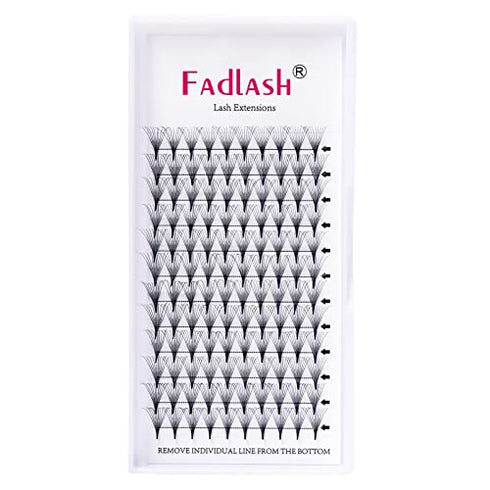 Lash Extensions Premade Fans 10D 0.07 D Curl Volume Lash Extensions Lash Fans 11mm Short Stem Volume Fans Eyelash Extensions Supplies (10D-0.07-D, 11mm)