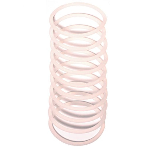 Mia Silkies Hair Ties, Silicone Hair Elastics Lasts 10 Times Longer Than Rubber Bands, Ponytail Holders for Thick Hair, Women, Teens, Athletes, Girls - Translucent Clear Color 2pks/20pcs