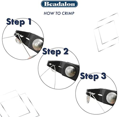 Beadalon Bead Crimper Tool for Jewelry Making - Use Pliers with Beading Jewelry Wire and Crimp Beads or Tubes for Professional Designers and Makers of Necklaces and Bracelets, Mighty