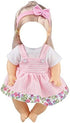 JING SHOW BUSSINESS 6 Sets Baby Doll Clothes for 10-12 Inch Girl Doll, Doll Clothes Dress Outfits Headbands Accessories fits 10 11 12inch Baby Doll