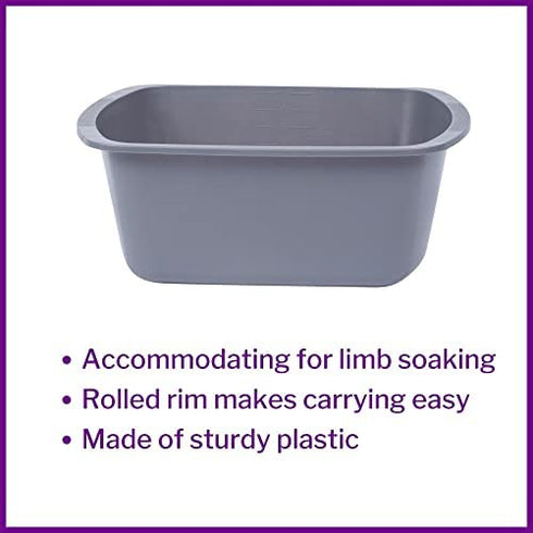 McKesson Wash Basin, Plastic, Rectangle, 7 qt, 1 Count