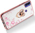B-wishy for Motorola Moto G Pure Case.Moto G Power Case 2022 for Women, Glitter Crystal Butterfly Heart Floral Slim TPU Luxury Bling Cute Cover with Kickstand+Strap for Motorola Moto G Pure(Rose Gold)