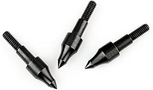 Wanty 12 PCS Screw in Archery Bullet Points for Arrows,Crossbows Practice Points for Crossbow Arrows,100 Grain Each (Black)