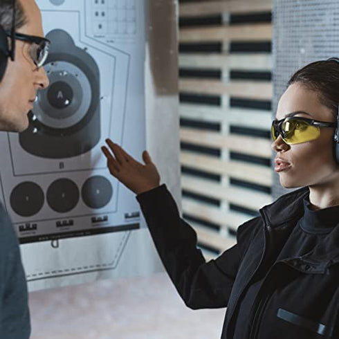KEMIFON Shooting Safety Glasses Anti Fog Shooting Eye Protection for Men Women Shooting Range with Yellow Clear Interchangeable Lenses