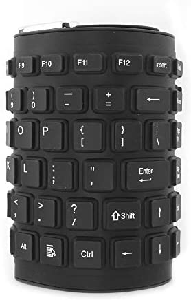 axGear Waterproof Silicone Keyboard Foldable Flexible USB Dustproof DirtProof Full Size