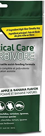 Oxbow Animal Health Critical Care, Herbivore, Apple-Banana Flavor, 454 Gram Bag, 1-lbs (70105)