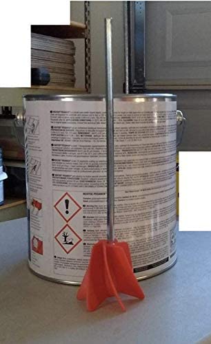 Edward Tools Paint Mixer Drill Attachment - Helix Mixer for 1 Gallon of Paint Epoxy, Resin, Silicone - Consistent Even Flow Stirrer Paddle - Works with all 3/8” and larger drills (1)