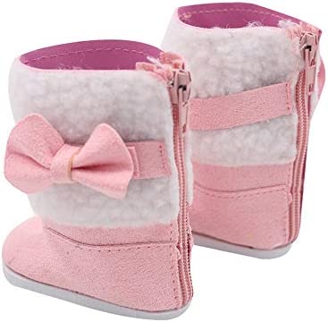 SOTOGO 7 Pairs of 18 Inch Doll Shoes and 3 Pairs of Socks Fits for American 18 Inch Doll Include Boots Leather Shoes Sneakers