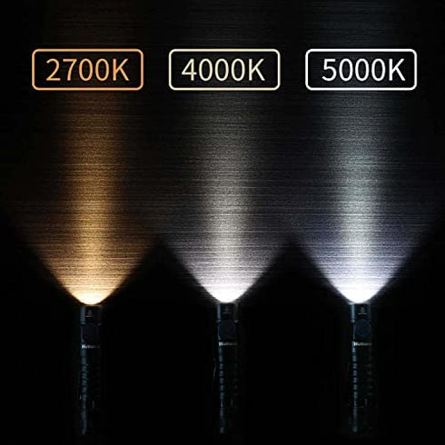 wurkkos FC11 Pocket LED Flashlight High 90CRI Ultra Bright Max 1300Lumen EDC Flashlight USB C Charge,IP67 Waterproof Flashlight,Magnetic Tailcap, Great for Indoor/Outdoor Activities(FC11-Black-5000K)