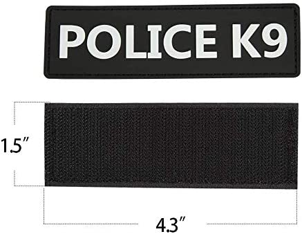 Excellent Elite Spanker 2 Pcs Magic Sticker Morale Patch Reflective Police K9 Patch in Training Puppy for Dog Harnesses & Vests