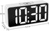 DreamSky Compact Digital Alarm Clock with USB Port for Charging, 0-100% Adjustable Brightness Dimmer, White Bold Digit Display, Adjustable Alarm Volume, Bedside Alarm Clock with Snooze,12/24Hr