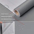 Caltero Solid Grey Contact Paper 15.7In×118In Matte Gray Wallpaper Grey Peel and Stick Wallpaper Waterproof Self Adhesive Vinyl for Wall Countertop Cabinet Shelf Home Decoration