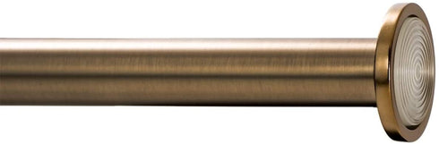 Ivilon Tension Curtain Rod - Spring Tension Rod for Small Windows or Shower, 16 to 24 Inch. Warm Gold