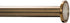 Ivilon Tension Curtain Rod - Spring Tension Rod for Small Windows or Shower, 16 to 24 Inch. Warm Gold