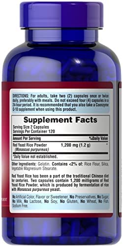 Puritan's Pride Red Yeast Rice 600 Mg, 240 Count