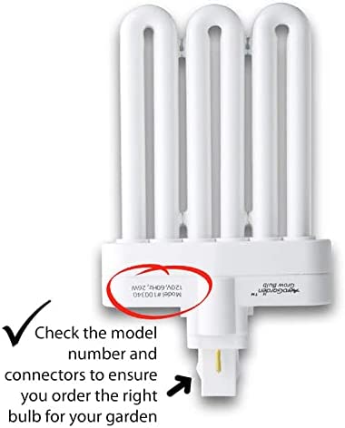 AeroGarden Fluorescent Grow Light Bulb (2-Pack), White