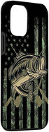 iPhone 12 mini Camo American Flag Bass Fishing Gift Love Fishing Fisherman Case