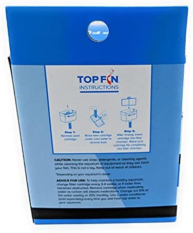 Top Fin EF-S Element Filter Cartridges (6 Count) for Fish Tank