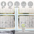 LEMON CLOUD Bamboo Window Film Stained Glass Film Frosted Privacy Window Decal Decorative Window Cling No Glue Removable Window Stickers(17.5 x 78.7 inch)