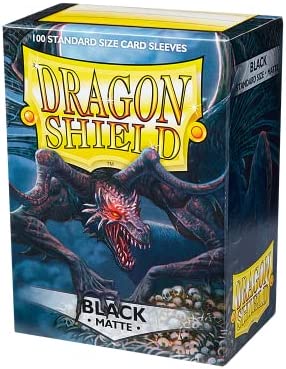 Dragon Shield Matte Black 100 Protective Sleeves