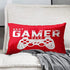 Emvency Decorative Throw Pillow Cover Queen Size 20x30 Inches Best Gamer Ever for Video Games Geek Pillowcase with Hidden Zipper Decor Cushion Gift for Home Sofa Bedroom Couch Car