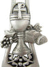 First Holy Communion Pewter Communion Blessings Wall Cross with Chalice Emblem, 5 1/2 Inch