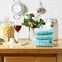 DII Basic Terry Collection Waffle Dishtowel Set, 15x26, Solid Aqua, 4 Piece