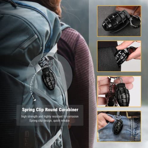 EDC Waterproof Container Keychain Pill Holder / Case / Purse, Emergency Accessory Pill Container Organizer Bottle Matches Dry Box, Cool Gadgets Gifts for Men Outdoor Survival Camping Travel