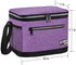 Insulated Lunch Bag for Women Men, Leakproof Thermal Reusable Lunch Box for Adult & Kids by Tirrinia, Lunch Cooler Tote for Office Work, Purple