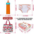 14 Pack Baby Doll Accessories, Baby Doll Feeding and Caring Set Includes Diaper Bag, Doll Diapers, Magic Bottle, Changing Mat for Girl Toddler Kid, Babies Pretend Play Set for Birthday Gift Christmas