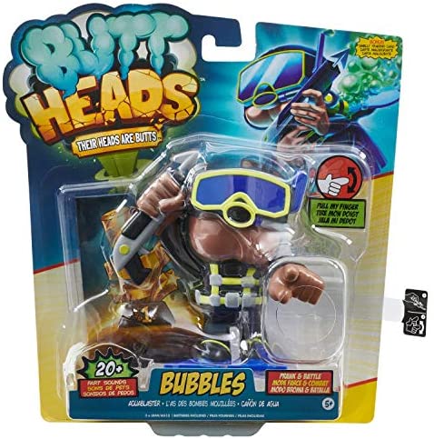 WowWee 4191 Buttheads Series 2 - Bubbles (Scuba Diver) - Interactive Farting Toy - by