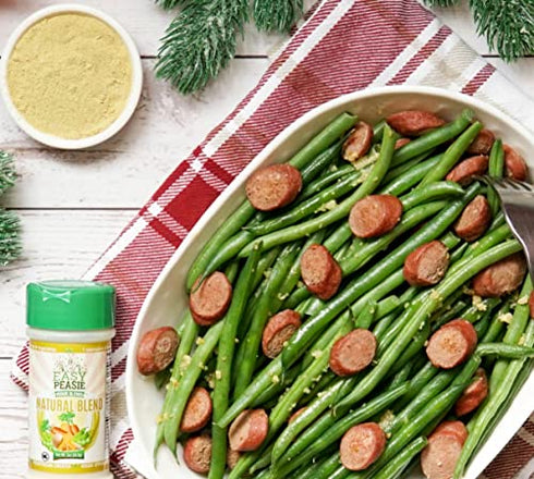 Easy Peasie Vegetable Powder Blend for Kids and Picky Eaters, Non-GMO Dried Ground Veggie Sprinkles | Peas, Carrots, Squash (Natural, 2oz)