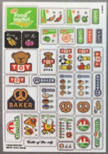 LEGO Signs and Decals Accessories (Xtra) 17 Total Pieces with 5 Decal Sheets