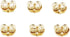 Orgrimmar 14K Gold Earring Backs Yellow Ear Locking for Stud Ear Rings (3 Pairs)
