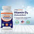 Vitamatic Vitamin D3 50,000 IU (as Cholecalciferol), Once Weekly Dose, 1250 mcg, 60 Veggie Capsules 1 Year Supply, Progressive Formula Helping Vitamin D Deficiencies (60 Count (Pack of 1))