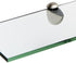 Spancraft Glass Peacock Glass Shelf, Brushed Steel, 4.75 x 24