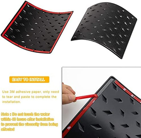 Danti Black Cowl Body Armor Outer Cowling Cover for Jeep Wrangler JK JKU Unlimited Rubicon Sahara X Off Road Sport 2007-2018(Pack of 2)