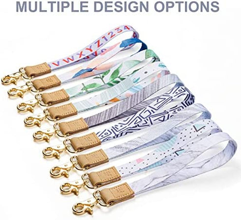 EcoVision Keychain Lanyard for Keys, Wristlet Key Chain for Women, Key Holder Lanyards with 2 keyrings