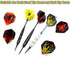 ROOBEEO Dart Flights 30 Sets 90 Pcs PET Laser Standard Dart Flights Durable Dart Flights for Soft Tip Darts and Steel Tip Darts Perfect Replacement Accessories for Dart Games