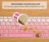2 Pack Keyboard Cover for HP EliteBook 14 840 G5/ G6, HP EliteBook 745 G5 G6 14 Inch, HP ZBook 14u G5 G6, HP EliteBook 840 Keyboard Skin Protector (Ombre Pink+Clear)