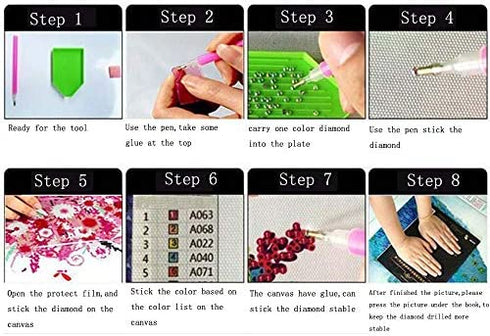 5D Full Drill Christmas Diamond Painting Kit,UNIME DIY Diamond Rhinestone Painting Kits for Adults and Children Birds Diamond Arts Craft, 12 x 16 inch (Cardinals in The Snow Birds Diamond Painting)