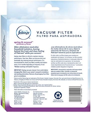 BISSELL Febreze Style 1214 Cleanview & PowerGlide Pet Replacement Filter - 12141