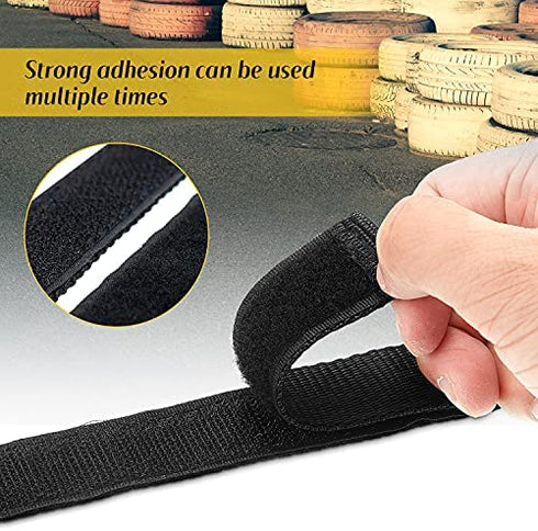 8 Pieces Adjustable Hoverboard Replacement Straps Hook and Loop Fastening Hoverboard Cable Hoverboard Replacement Straps for Kart Accessories Self Balance Scooter (27.6 Inches)