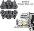 1 YEAR WARRANTY W10195416 W10195416V Dishwasher Wheels Lower Dish Rack Wheel Assembly - Compatible with Kenmore, Kitchenaid, Whirlpool Dishwasher Wheels, Perfect Replace W10195418, W10195416VP 4 PACKS