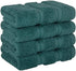 American Soft Linen Washcloths for Bathroom, 100% Turkish Cotton Washcloth Set of 4, 13x13 in Soft Washcloths for Body and Face, Wash Rags for Kitchen, Baby Washcloths, Colonial Blue Washcloths
