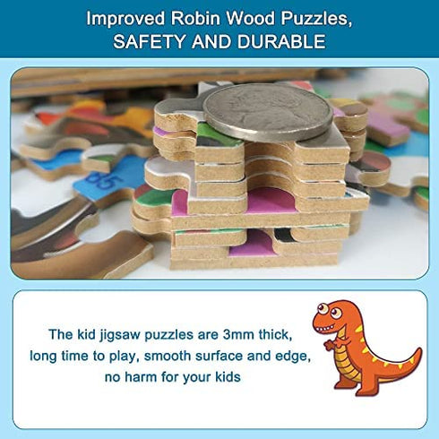 LELEMON Puzzles for Kids Ages 4-8,Dinosaur Puzzle 100 Piece Puzzles for Kids,Educational Kids Puzzles Jigsaw Puzzles in a Metal Box,Children100 Piece Puzzle Games Puzzle Toys for Girls and Boys