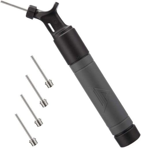 Sports Stable Ball Pump with 5 Needles Push and Pull Inflation Device for Your Basketball, Football, Soccer Ball, Volleyball, and Other Sport Balls